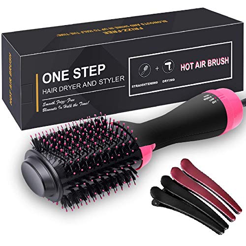 Hair Dryer Brush, One Step Hair Dryer & Volumizer, 3-in-1 negative ion Straightening