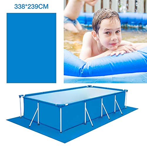 luminiu 338 239 cm Paño de Tierra para la Piscina,protección de la Estera Protectora Piscina Tela del Suelo De La Piscina Piso de Tela Mat Cubierta para el Aire Libre Villa de jardín Piscina