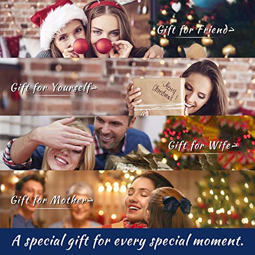 Justkidstoy Pig Necklace Jewelry 925 Sterling Silver Cute Animal Pendant Necklace With Crystal Gift For Women Girl Birthday (0.78" Blue Crystal) #TOP6