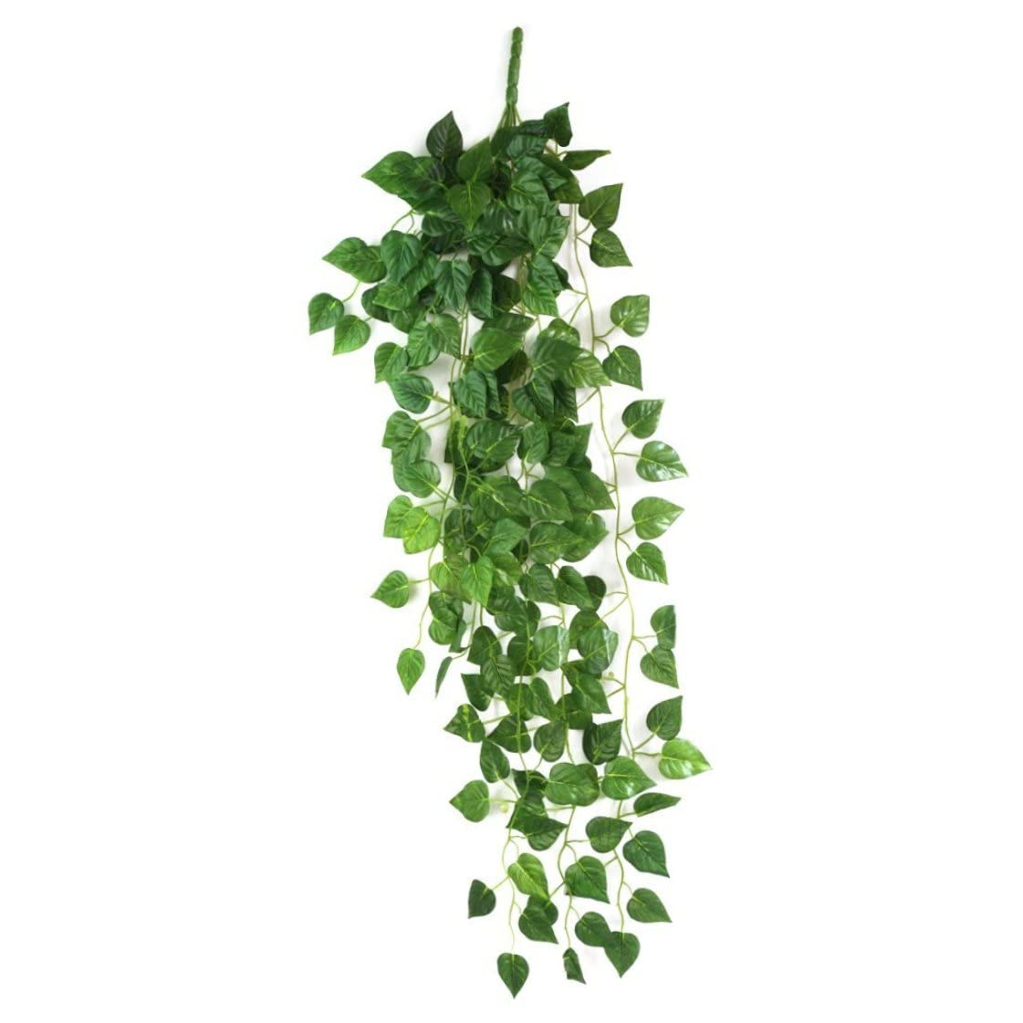 KUYYFDS Artificial Ivy Leaf Garland Fake Silk Foliage Plants Hanging Vine for Party Green 90cm Artificial Plants