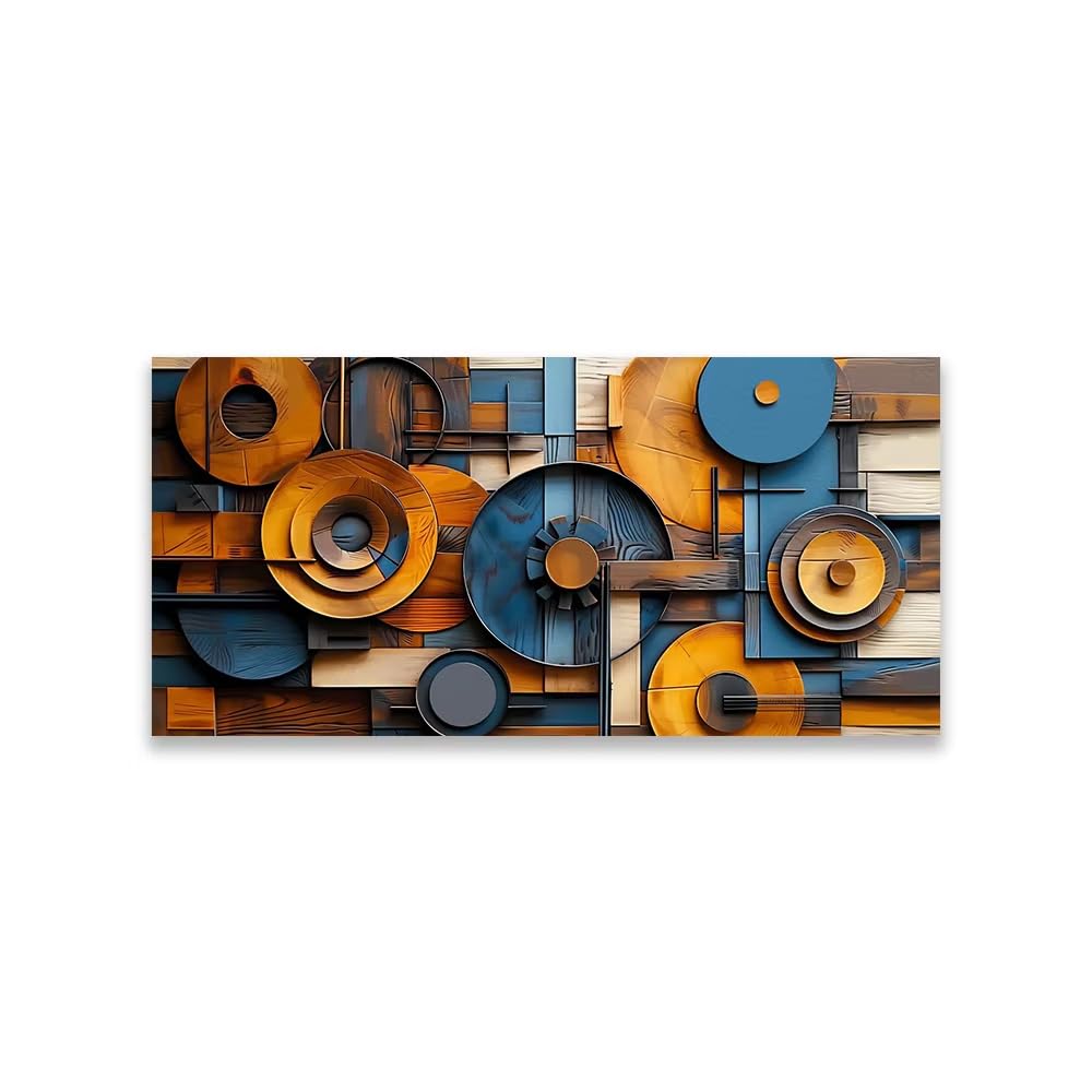 XIANGPEIFBH Colorful Abstract Wall Art Office Decor Abstract Painting Prints Poster Modern Minimalist Art Living Room Canvas Painting(70x140cm/28x55in/Unframed)