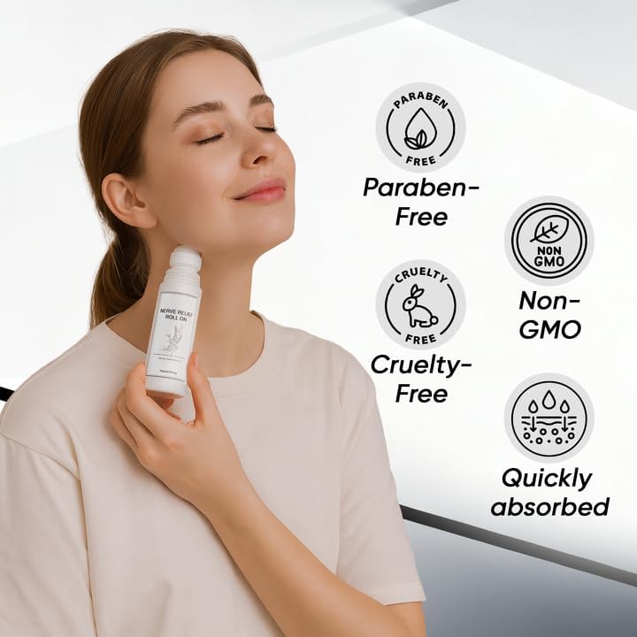 Miniatura 7 de Loción roll-on de magnesio de rápida absorción y secado rápido con aloe vera, árnica, mentol y más para aliviar el cuidado de pies y piernas, 2.5