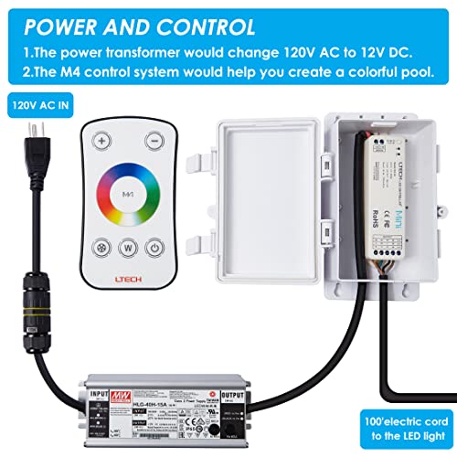 Hqua 4010101 Pn01Dc 120V Ac Remote Control Led Rgbw Color Change Inground Pool Light thumb #3