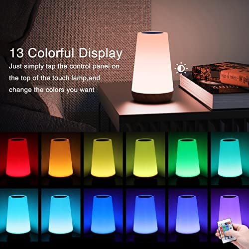 Amouhom Night Light Lamp,LED Table Touch Lamps for Bedroom- Small Bedside Lamp for Baby Warm White Light with Remote Control Kids Lamp for Living Room Adults Table Lamp for Office Gifts for Girls Boys 2 51HDb27CQQL. AC