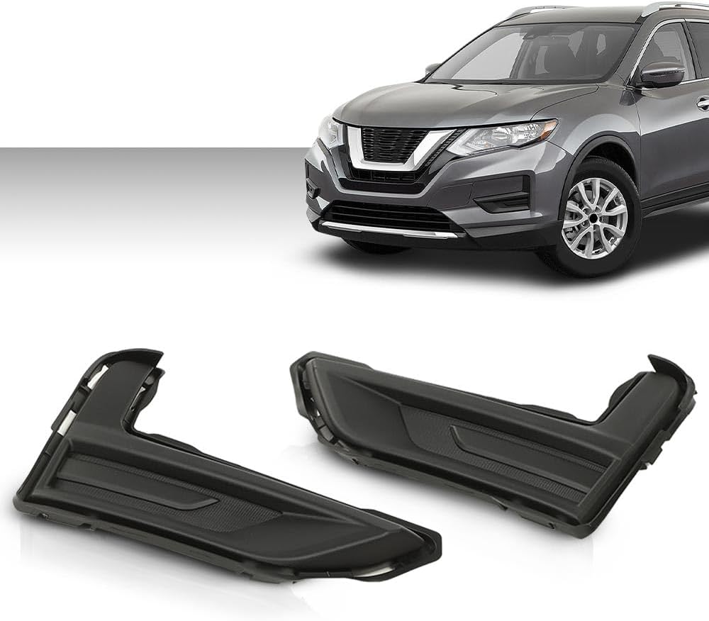 ALLGOOD Fog Light Covers Bezels, Compatible with Nissan Rogue S 2017-2020, Driver and Passenger Side,1 Pair