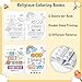 Dvbonike 48Pcs Religious Coloring Books - Bible Verses DIY Color-in Pages Booklet Bulk Drawing Holiday Christian Theme Activity Supplies for Sunday School Classroom Rewards Artwork Gift for Kids
