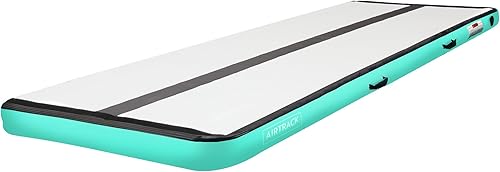 AirTrack Colchoneta inflable de gimnasia con bomba de aire 3 pies, 10 pies, 13 pies, 16 pies, 20 pies Tapete de aire grueso para yoga, animadoras,