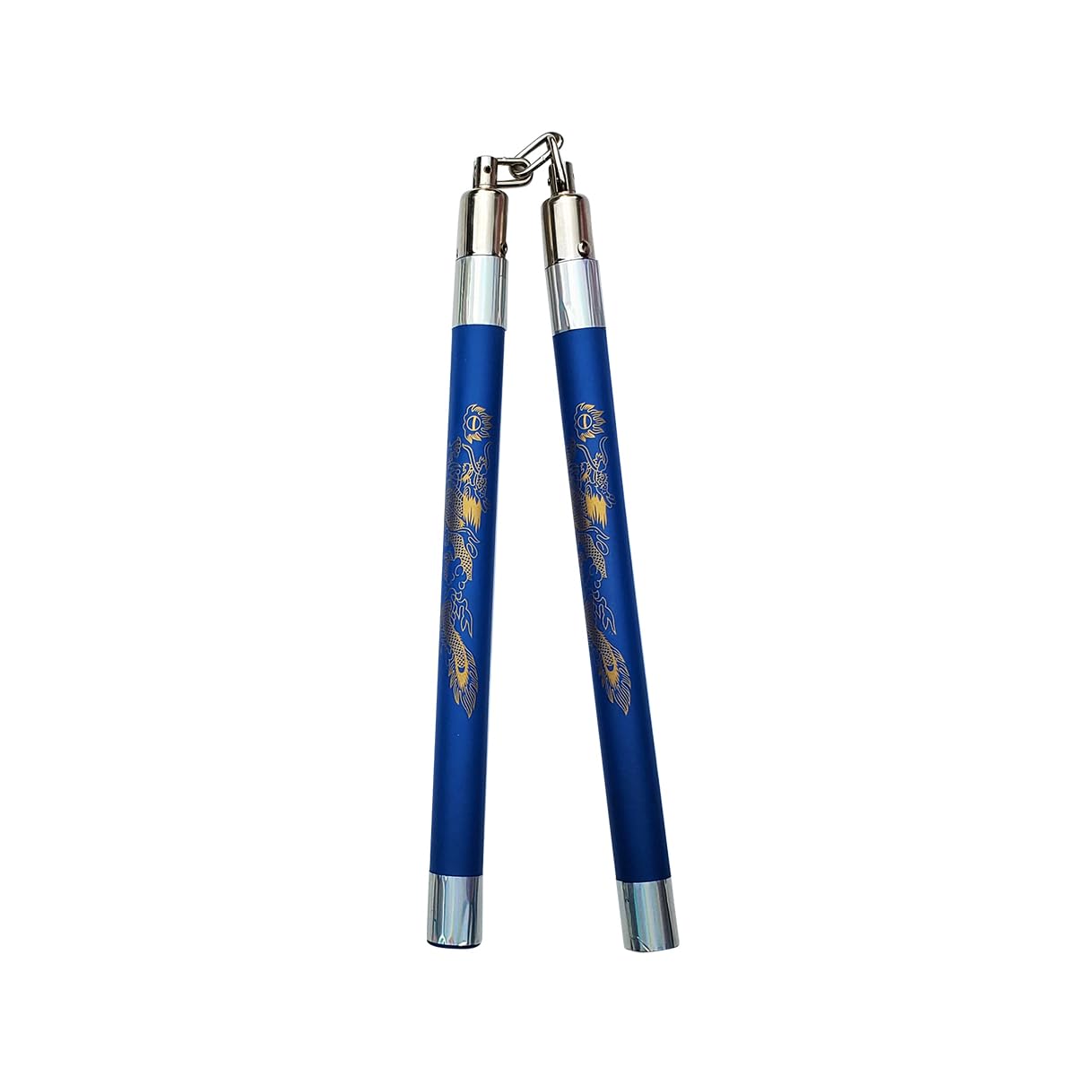 Playwell Deluxe Foam Speed Nunchucks With Chain - Blue/Silver - 11"