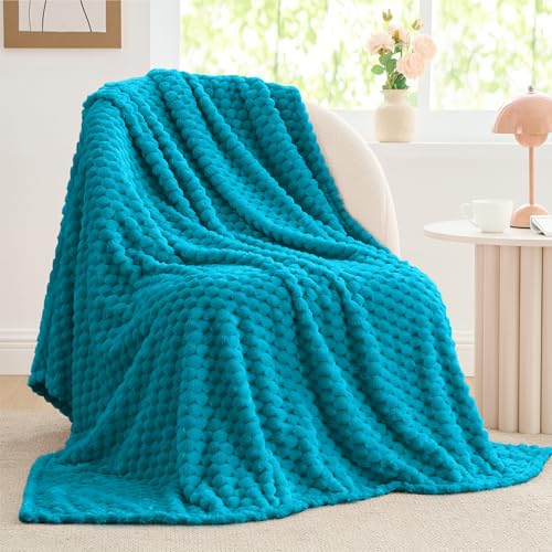 Image of BEDELITE Jewel Blue Throw Blanket for Couch, Soft Gifts for Women, 50 * 60