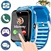 Kids Smart Watch Phone Blue for Girls Boys Toddlers with 1.44'' HD Touch Screen 2 Way Call Camera SOS Clock Game Flashlight Wristband Cellphone Watch Christmas Birthday Electronic Learning Gifts