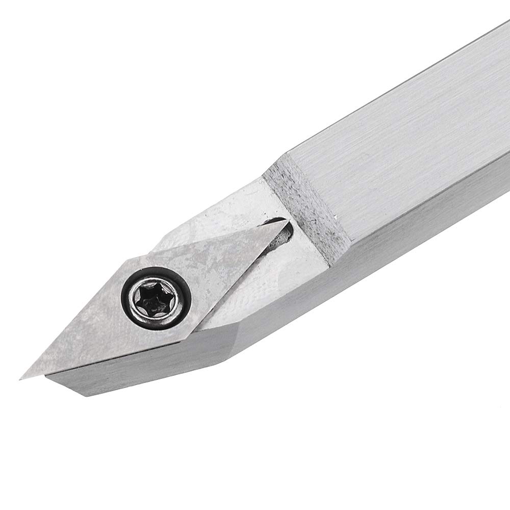 ChaRLes Tour De Bois Tournage Outil Carbure Insert Cutter Outils Tige Carrée Avec Poignée En Bois Outil De Menuiserie - C