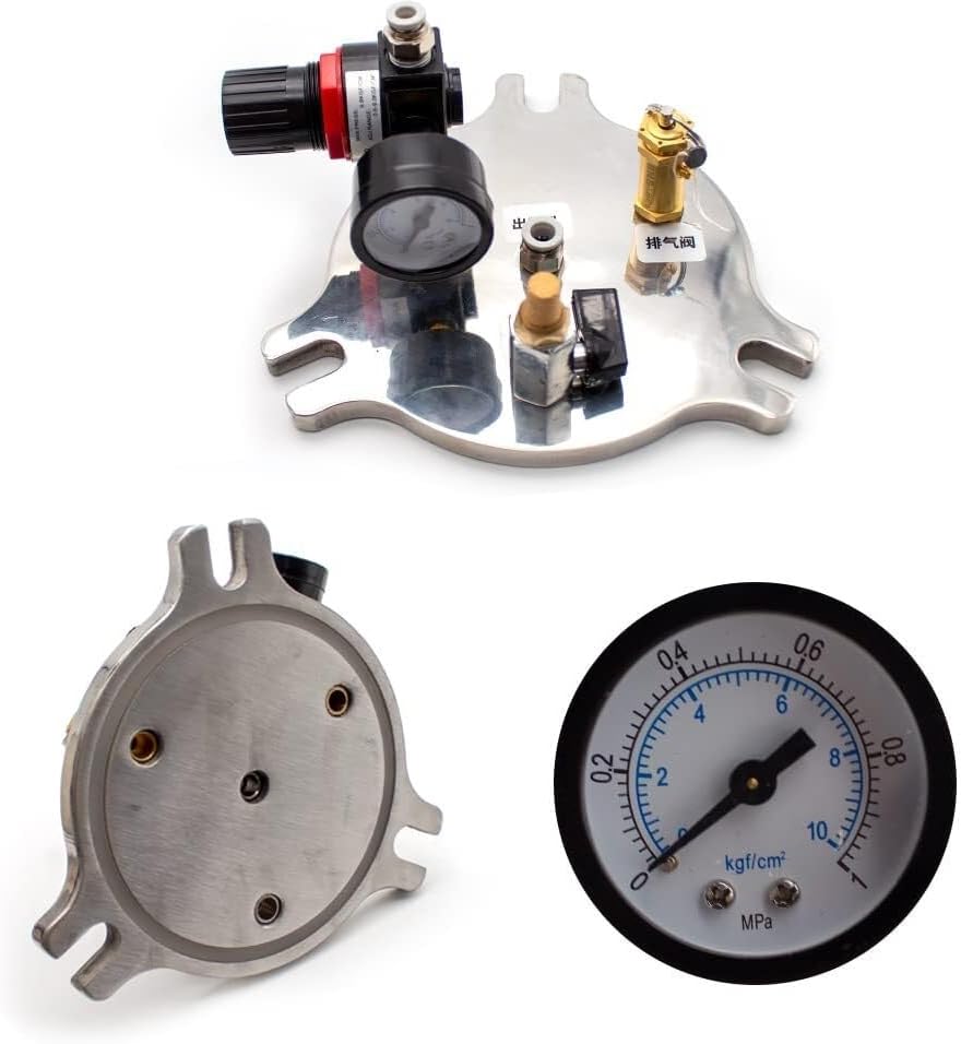 High Precision Manual Glue Dispenser, High Flow Dispensing Valve Stainless Steel Pressure Tank Simple Dispensing Machine (2L)(3L)