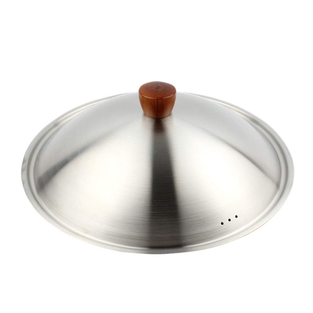 Coperchio,Coperchio in Vetro/Inox/Alluminio,Coperchi per pentole Coperchio per padella in acciaio inossidabile Coperchio per wok in vetro temperato Coperchi di ricambio per pentole di grandi