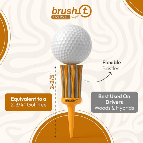 BRUSH T Premium Plastic Golf Tees