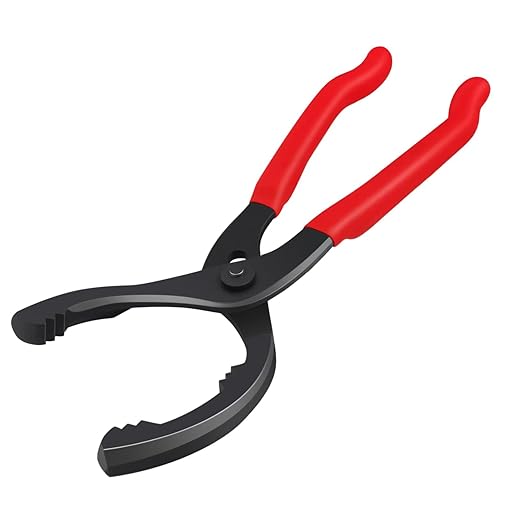 Oil Filter Wrench (L:12", Jaw Capacity: 60mm to 102mm), Automotive Oil Filter Removal Tool for Oil Change, Adjustable Fuel Filter Wrench Plier (1 Set)