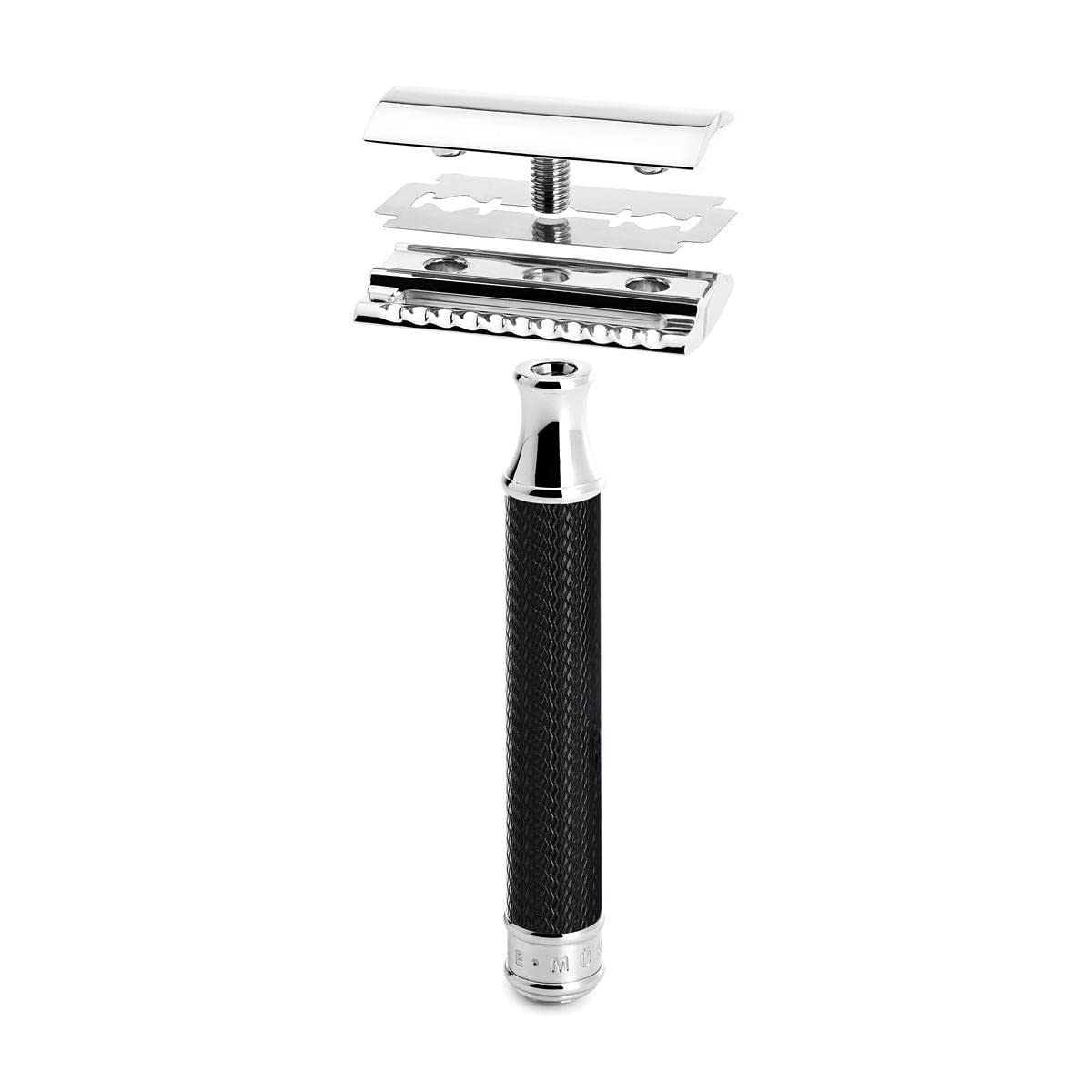 Mühle Set de rasage traditionnel 3 pièces Silvertip Fibre Noir