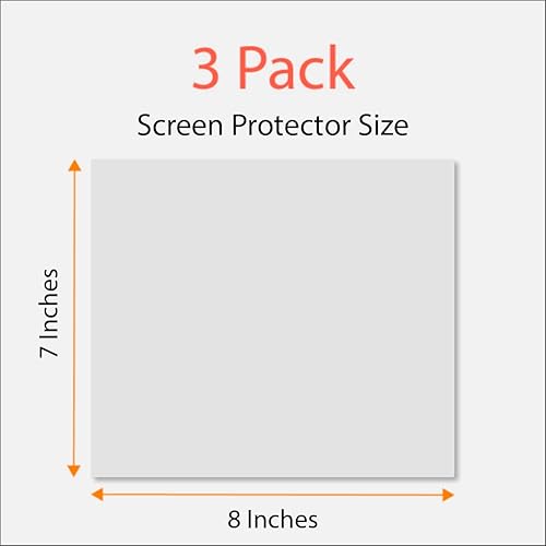 Miniatura 2 de Protector de pantalla universal recortable para todos los Mitsubishi Navigation (paquete de 3), antirreflejos y antihuellas dactilares, 8 x 7