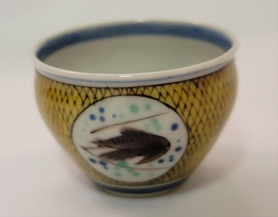 九谷焼　松本佐吉　色絵花鳥紋　盃　2個セット 九谷焼 松本佐吉 色絵花鳥紋 盃 2個セット Yahoo!オークション