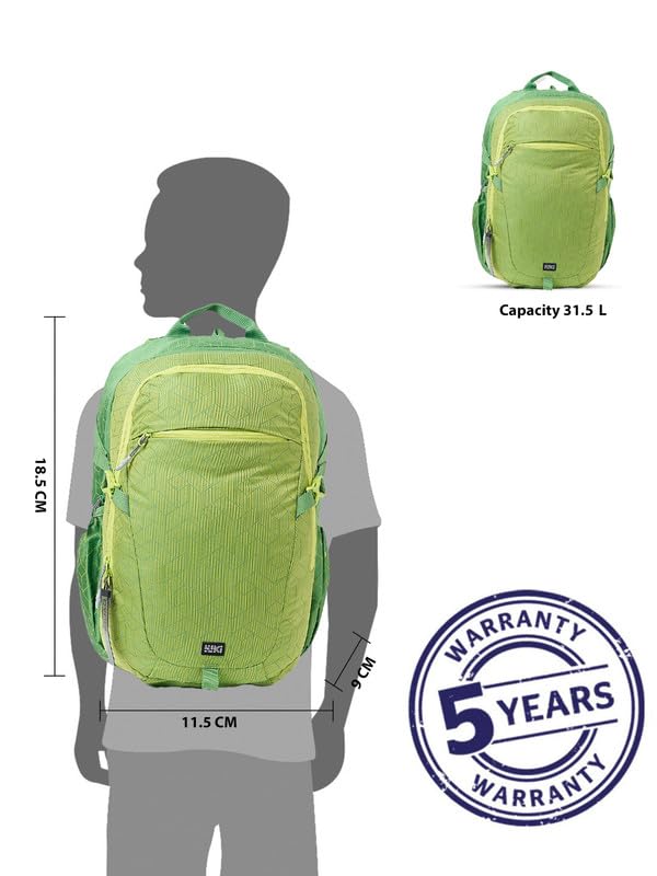 Image of Wiki Stylish Unisex Backpack | Tribe 1 Durable & Lightweight backpack for Men & Women | Backpack for Office, Gym, Travel (31.5 Litre, Green)