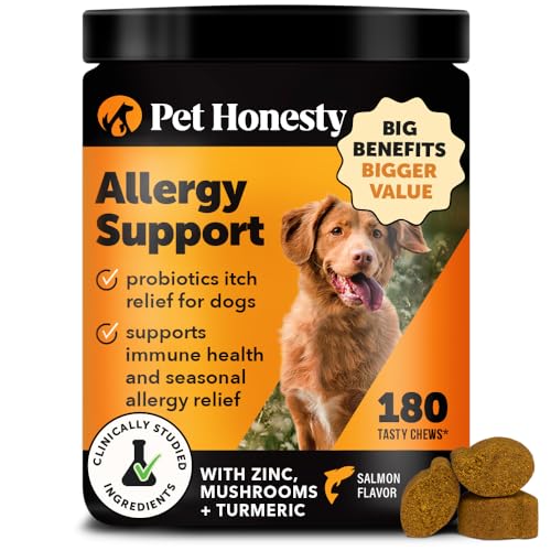 Pet Honesty Dog Allergy Support Chews Max Strength, Omega 3