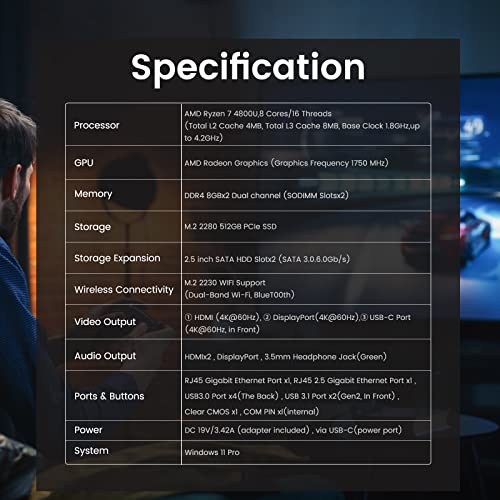 MINISFORUM Windows 11 Pro Mini PC