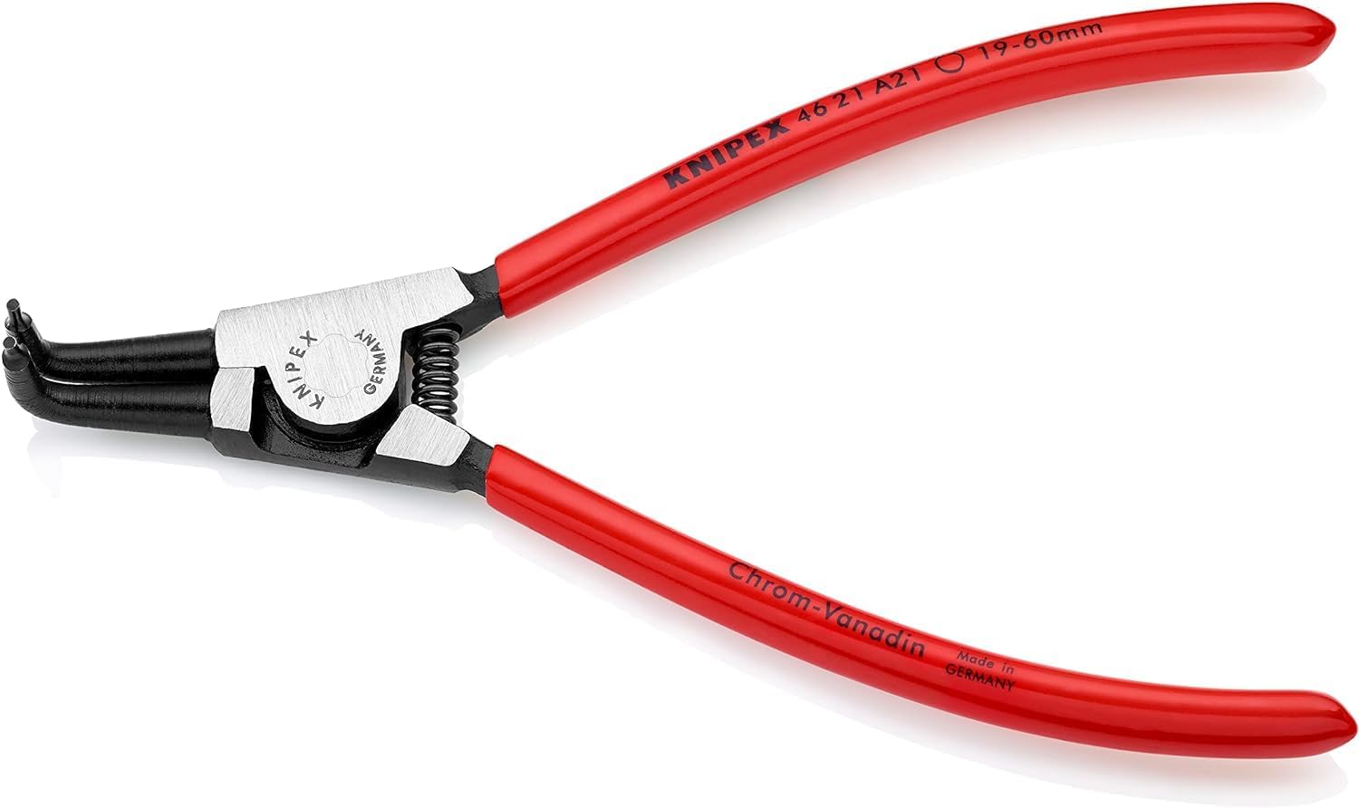 Knipex 46 21 A21 SB External Bent Circlip Plier, 170 mm Length