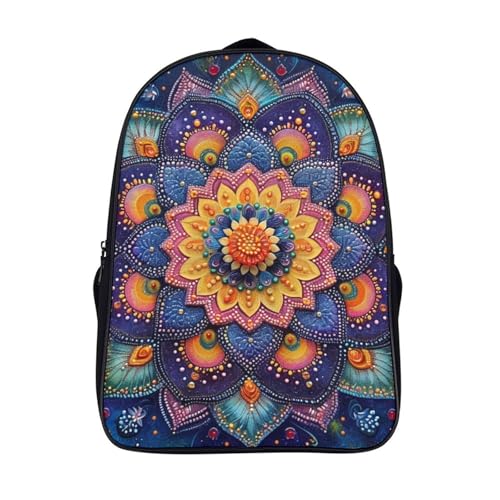 Mochila escolar para niños Mandala 3D mochilas escolares infantiles de 40x28x16cm primaria