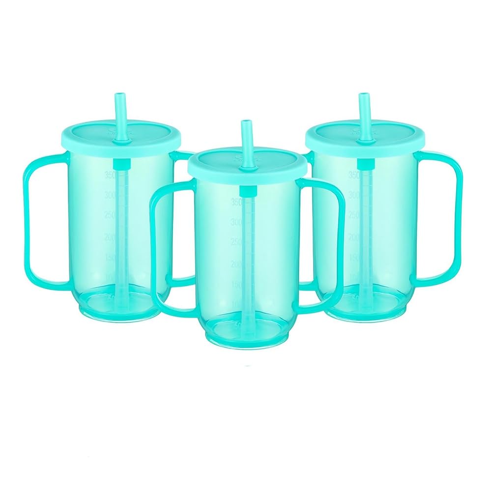 CTRLZS 3 Pcs Adult Sippy Cups for Elderly Elderly Drinking Cup for Adults Disabled Patients Hospital Supplies for Adults Hospital Disabled Dysphagia Patients