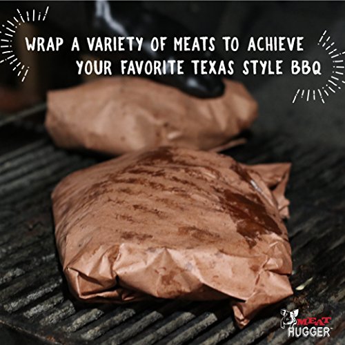 Pink Butcher BBQ Paper Dispenser Box (17.25 Inch by 175 Feet Roll) - Food Grade Peach Wrapping Paper for Smoking Beef Brisket Meat Texas Style, All Natural and Unbleached