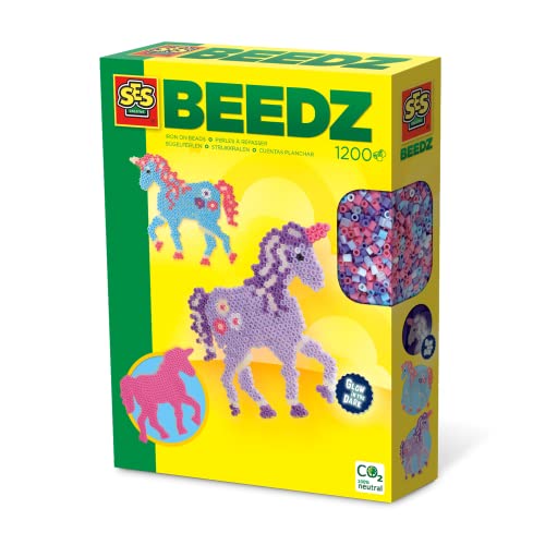 SES- Cuentas para Planchar de Caballos de fantasía, Multicolor, 14.86 x 3.96 x 19.81 cm (06115)