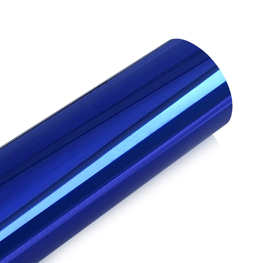 Pellicola Wrapping Auto 10/30x100cm Chrome Mirror Vinil Wrap Film Auto Decal Fai da te Copertina for motori for moto for auto che avvolge gli accessori for automobili for pellicole(Deep blue,50x600cm)