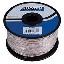 8TC-1 Audiophile Braided Hi-Fi Speaker Wire Pure Copper OFC Dual-Conductor 16 Core Interlaced 11 AWG 50 ft.
