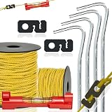 SmartyFix® Maurerschnur‑Set 100 m (1,7 mm) – Profi‑Richtschnur inkl. Schnurspanner, Schnurwasserwaage & Erdnägel – Reißfest, UV‑beständig & wetterfest – Ideal für Pflaster‑, Mauer‑ & Gartenbau