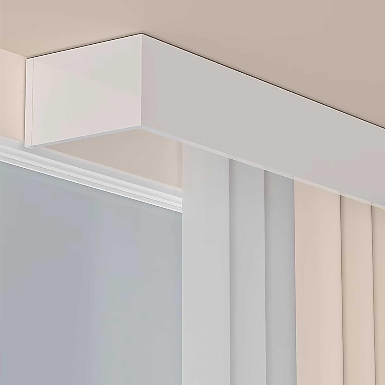 Heavy-Duty Double Curtain Track System - Silent Ceiling Mount Curtain Rails for Living Room & Bedroom, 4.7m (15.4ft) - Versatile One-Piece Design