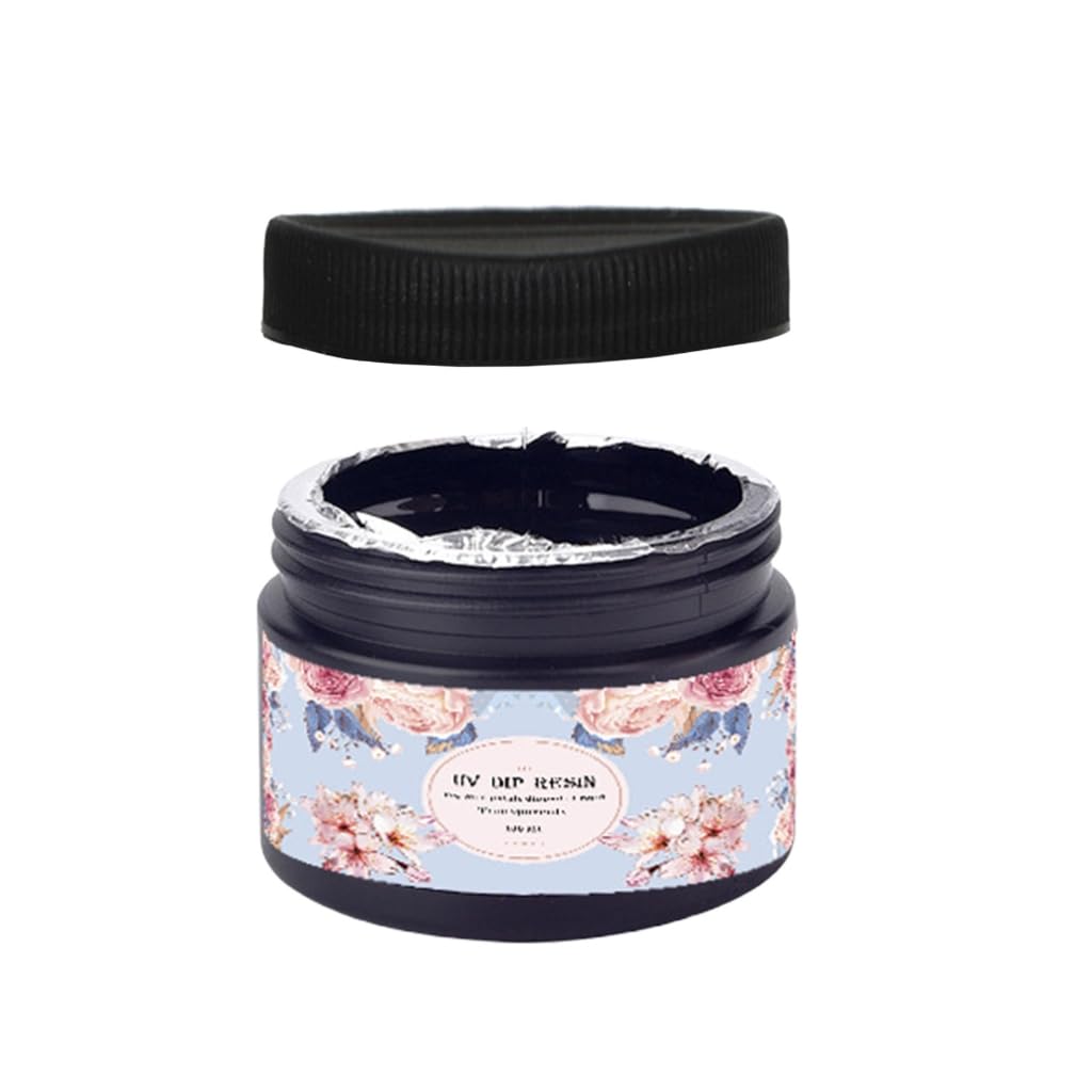 Ensemble de résine de trempage pratique 50 g/100 g - Cristaux époxy transparents pour décoration de fleurs et fabrication de bijoux avec 13 fils