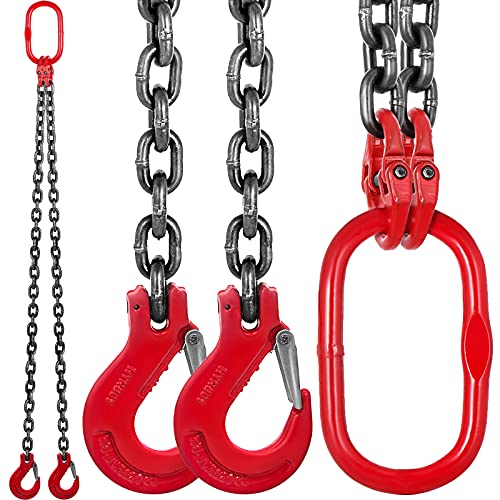 Anschlagkette 1-Strang 5,3t Einstrang-Kettengehänge 13 Mm – Tragkraft 5,3 T, Länge 2 M, Mit Verkürzungshaken, Güteklasse 8, Made In Germany Anschlagkette 1-Strang 5,3t Einstrang-Kettengehänge 13 Mm – Tragkraft 5,3 T, Länge 2 M, Mit Verkürzungshaken, Güteklasse 8, Made In Germany