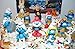The Lost Village Smurfs Movie Deluxe Cake Toppers Cupcake Decorations Set of 14 with Figures and Stickers Featuring Both Classic and New Smurf Characters Including Bunny Bucky!