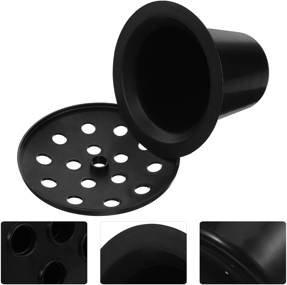 BESPORTBLE 8pcs Cemetery Grave Vase Inserts, 16 Holes Cemetery Flowers Holder Bracket for Grave Vase Reusable Cemetery Decor Tombstone Markers Memorials Sympathy