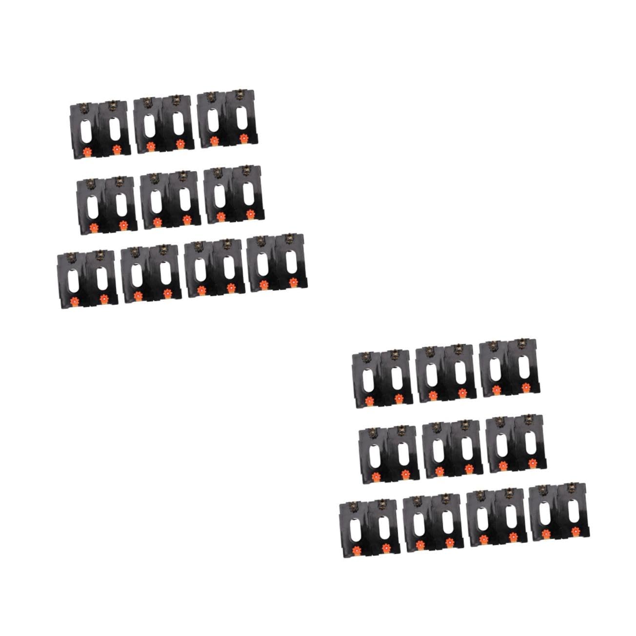 NUOBESTY 2 Set Batterie Porta Batterie Per Laboratorio Con Terminali Colorati E Sicure Per Esperimenti Scolastici E Progetti Elettrici 10 Pezzi*2