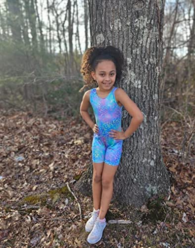 Image of Domusgo Toddler Leotard Gymnastics Long Sleeve, Sparkly Tumbling Dance Leotards for Baby Girls Kids Teens 2-14 Years