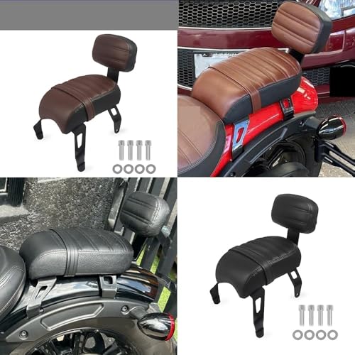 Dossier arrière passager Scout Bobber Sixty avec coussin confort pour voyage moto - 2