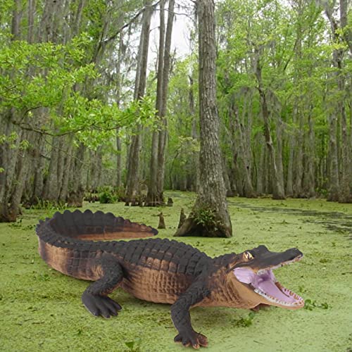 Sqdz Alligator Toy Realistic Crocodile Figures 4.5Inch Alligator Figurines Creative Static Ornaments #TOP4