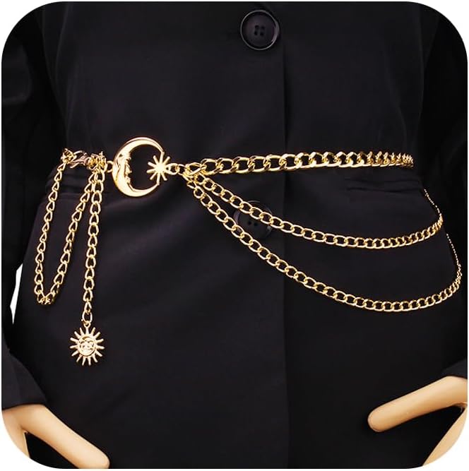 MODRSA Chain Belt Gold Chain Belt Chain Belts for Women