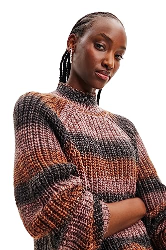 Image of Desigual Womens Woman Flat Knit Thick Gauge Pullover