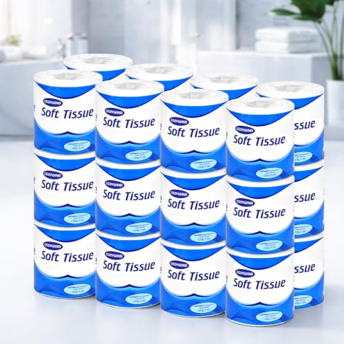 24 Rolls 3-Ply Toilet Paper, Ultra Soft Paper Towels, Tissue Paper, Stable 3 Ply Embossed Reinforced Structure, Durable and Highly Absorbent, Suitable for Home, Office, Restaurant, White - Image 9