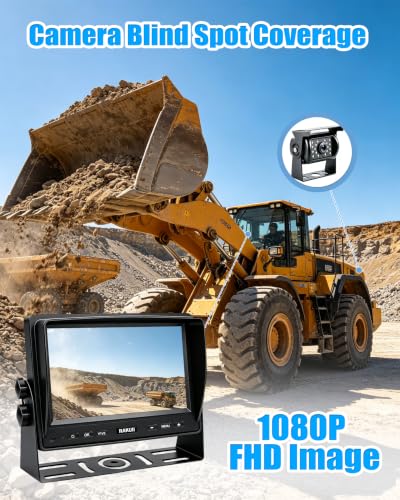 Rakuii RV Camera System, 7" Wired AHD 1080P Backup Camera - image 6