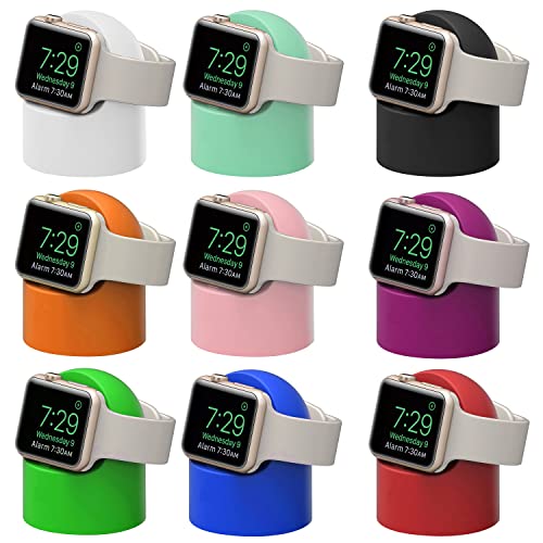 Apple Watch Tüm Seriler ile Uyumlu Silikon Şarj Standı - AL3570 (Pembe)