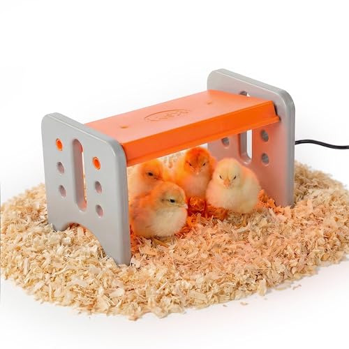 K&H Pet Products Chicken Brooder Heater for Chicks Ducklings Adjustable Heating Plate for Brooder Boxes Warms up to 15 Chicks Chicken Coop Poultry Heating with Safety Light Small 25 Watts