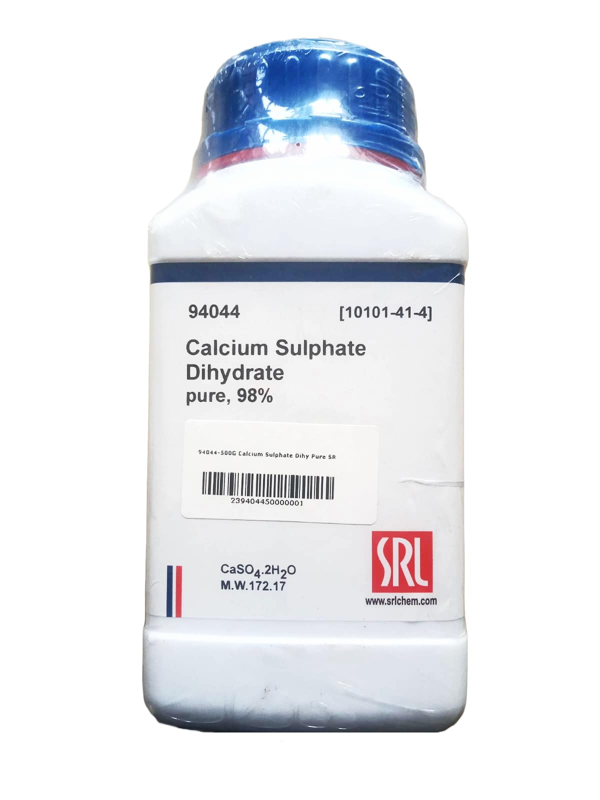 SRL Calcium Sulphate Dihydrate pure, 98%, 500GM, CAS 10101-41-4, Molecular Formula : CaSO42H2O,Storage : Room Temperature, Shelf Life : 60 Months for laboratory and industrial use (B0CQG4CCMP) Amazon Price History, Amazon Price Tracker