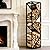 YOHSNOR Indoor Firewood Rack - Adjustable Storage Holder for Fireplace & Outdoor Fire Pits - Durable Welded Joint, Easy Assembly, Multi-Space Decorative & Functional Log Rack - Ideal Stove Accessories